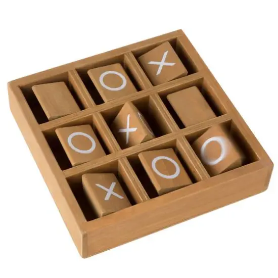 Toy Time Tic-Tac-Toe Wooden Travel Game {5}