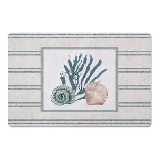 Snail and Olive Shell 18" x 27" Floor Mat {1}