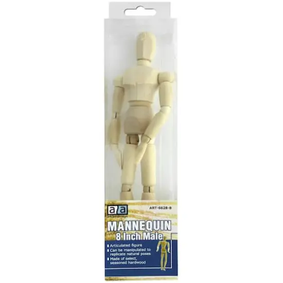 Art Advantage&reg; 8" Male Manikin {1}