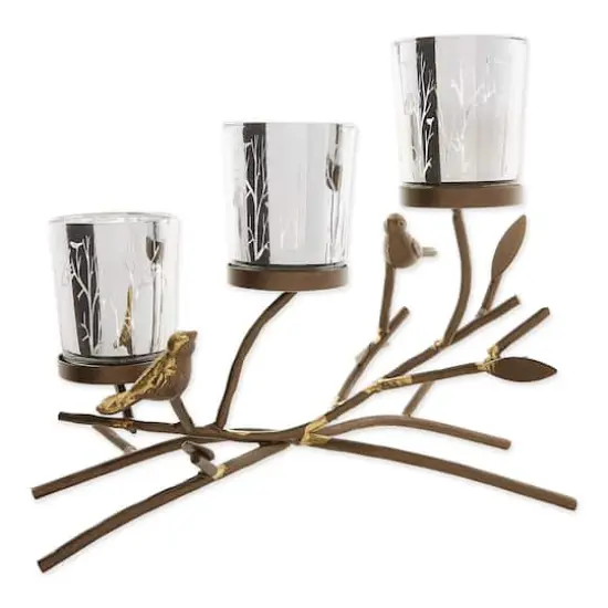9.5" Triple Tealight Branch Candle Holder {1}