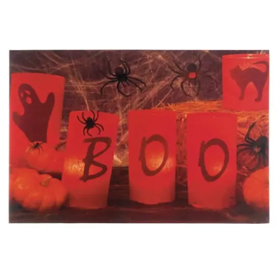 Boo Halloween LED Wall Art {3}