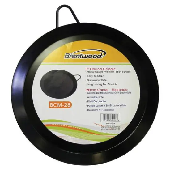 Brentwood 11" Carbon Steel Nonstick Round Comal Griddle {3}