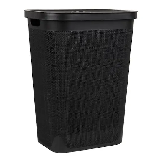 Mind Reader 18" x 24" Slim Laundry Hamper Black {8}