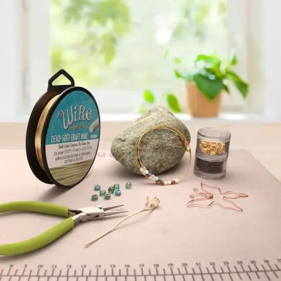 The Beadsmith&reg; Wire Elements&trade; 26 Gauge Tarnish Resistant Soft Temper Wire, 300ft. Gold {4}