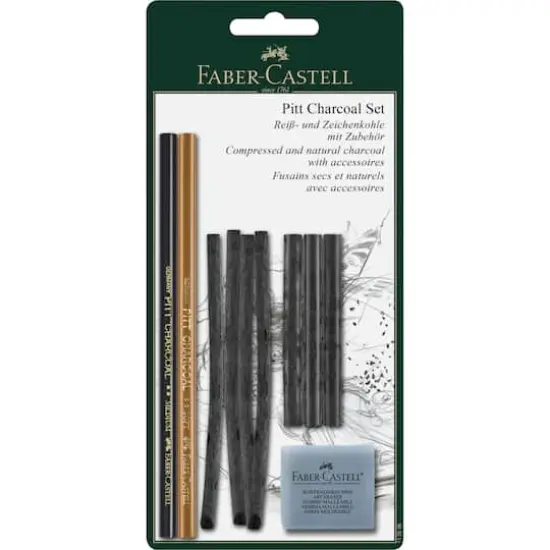 Faber-Castell&reg; Pitt&reg; 10-Piece Charcoal Set {1}