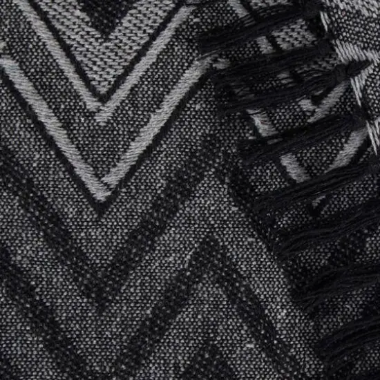 DII&reg; Zig-Zag Chevron Throw Black {5}