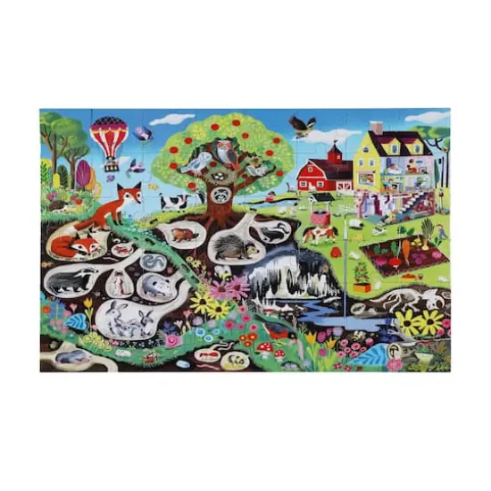 eeBoo Within the Country 48 Piece Giant Floor Jigsaw Puzzle {1}