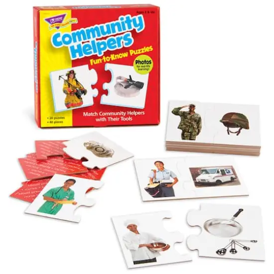 Trend Enterprises&reg; Community Helpers Fun-to-Know Puzzles {3}
