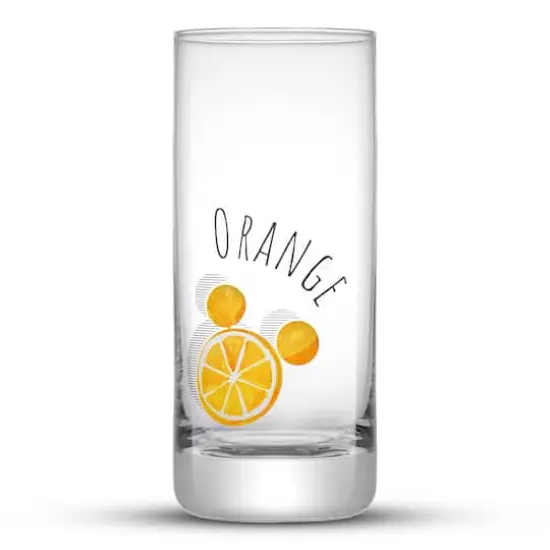 JoyJolt® Disney® 14.2oz. Mickey Mouse Citrus Tall Drinking Glass, 4ct. {6}