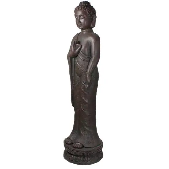 33" Standing Buddha Outdoor Garden Statue {6}