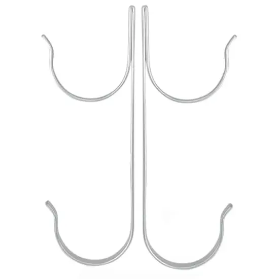 Pool Central 8.5" Silver Pole Hangers Set {1}