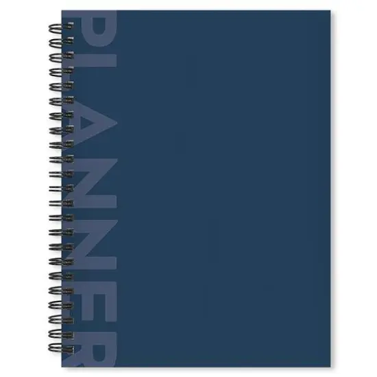 TF Publishing Medium Moody Blue Boho Undated Weekly Monthly Spiral Planner {1}