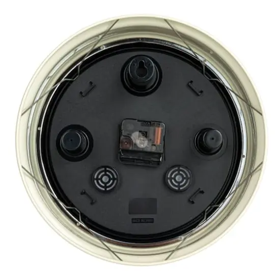 Hello Honey&reg; 12" Cream Chic Round Wall Clock {6}