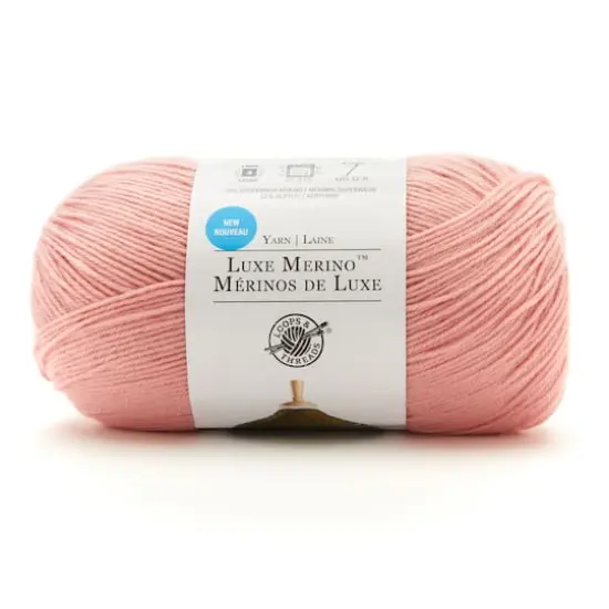 Luxe Merino&trade; Solid Yarn by Loops & Threads&reg; Bridal Rose {1}