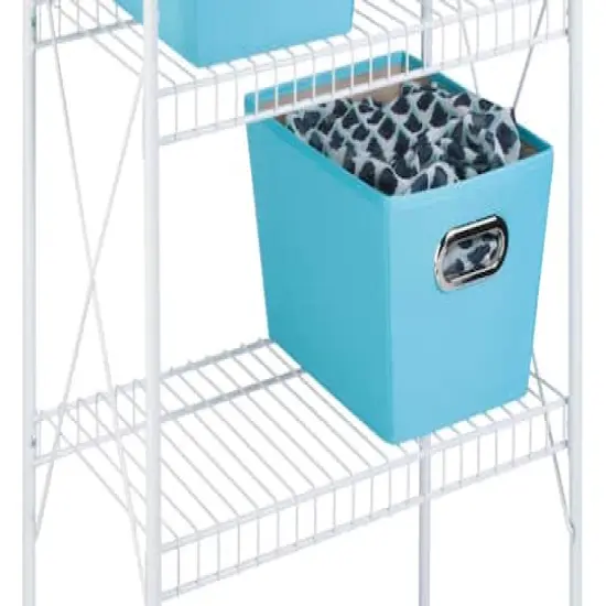 Honey Can Do White 4-Tier Storage Shelf {3}