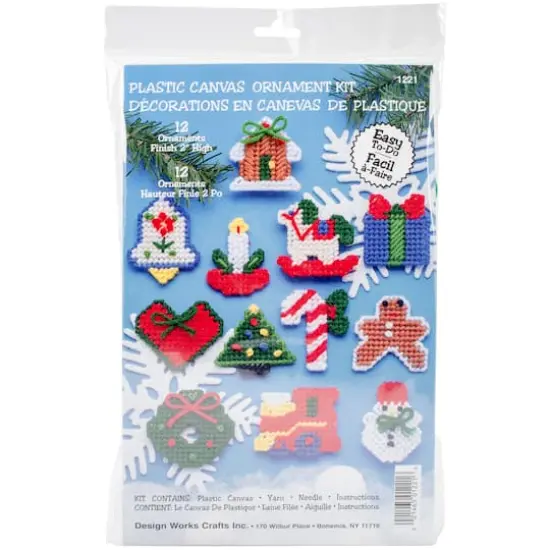 Design Works&trade; Country Christmas Plastic Canvas Ornament Kit {1}