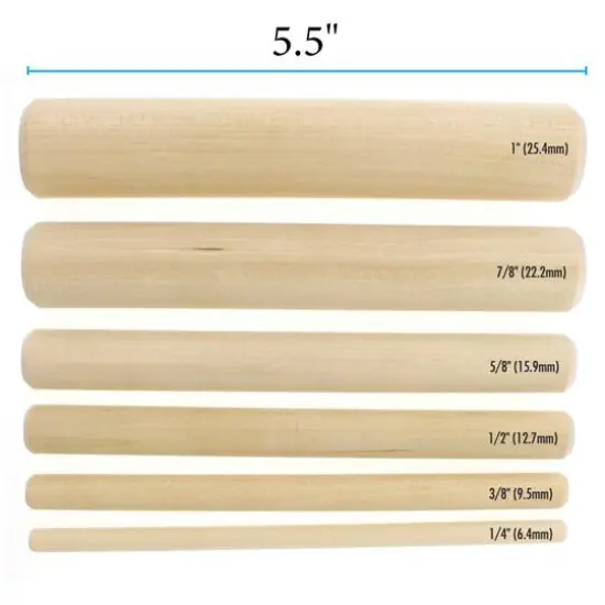 The Beadsmith&reg; Wooden Mandrel Set {5}