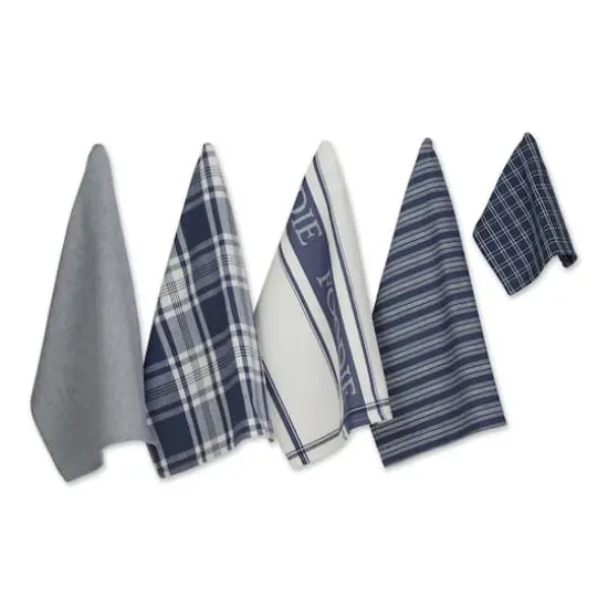 DII&reg; Foodie Dish Towel & Dishcloth Set French Blue {7}