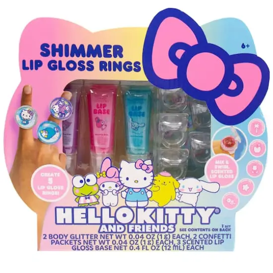 Hello Kitty&reg; and Friends Shimmer Lip Gloss Rings {1}