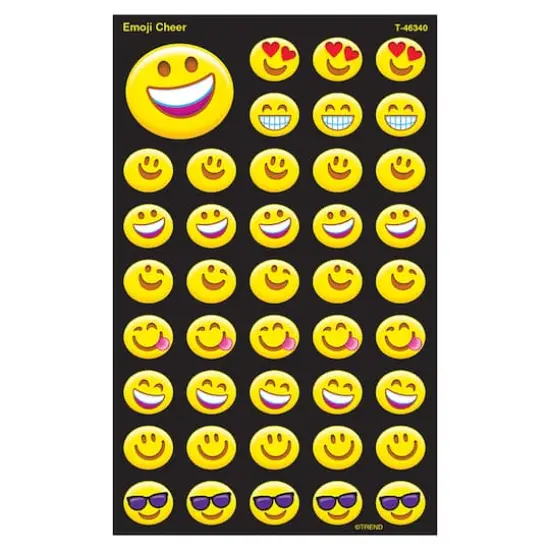 Trend Enterprises&reg; Emoji Cheer superShapes Stickers, 6 Packs of 336 {1}
