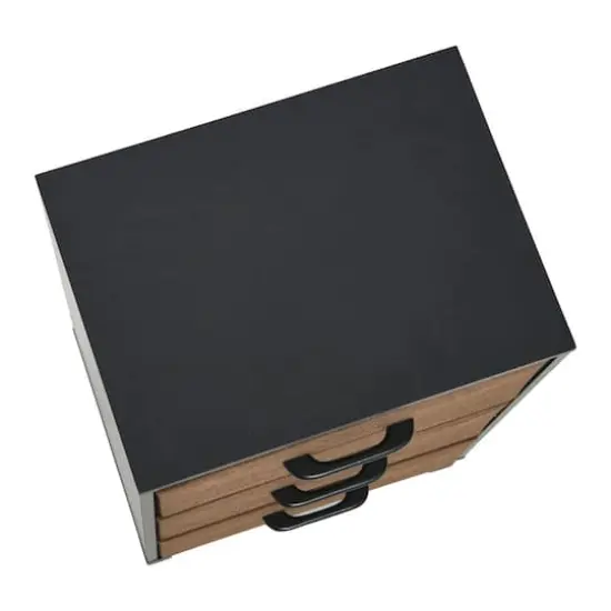 Household Essentials 26" 3-Drawer Dresser Black {9}