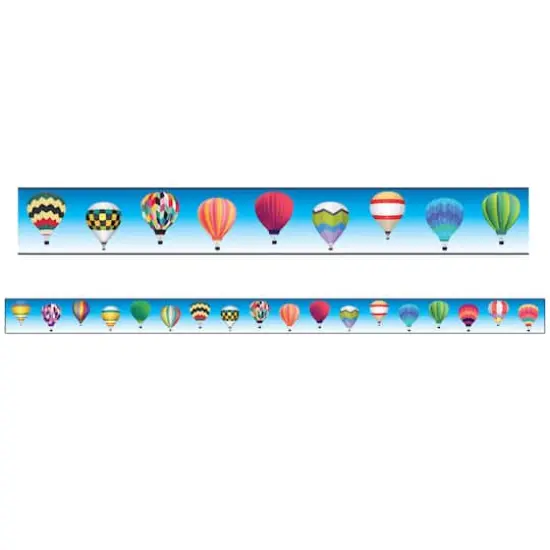 Charles Leonard Hot Air Balloon Theme Magnetic Border, 48ft. {3}
