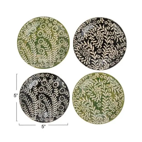 Hello Honey&reg; 5" Botanical Round Stoneware Plate, 12ct. {4}