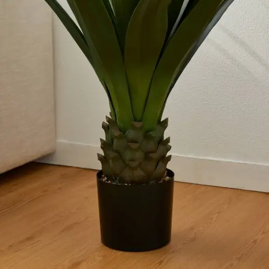 Glitzhome&reg; 3.25ft. Potted Faux Agave Plant {7}