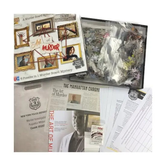 Murder Mystery Party Case Files Puzzles - The Art of Murder: 1000 Pcs {4}