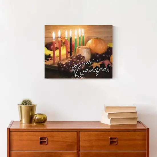 Joyous Kwanzaa Still Life Canvas Wall Art {5}