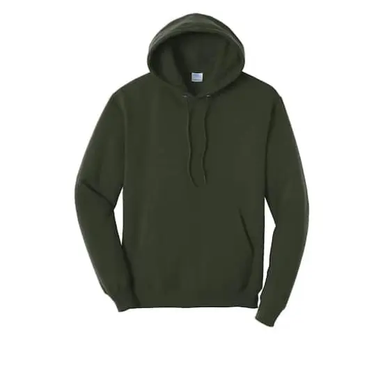 Port & Company® Darks Core Fleece Pullover Hooded Sweatshirt Olive {1}