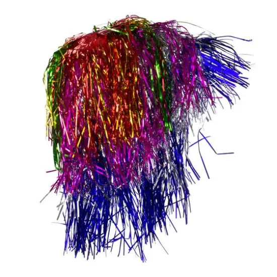 Multicolor Tinsel Adult Wig Halloween Costume {3}