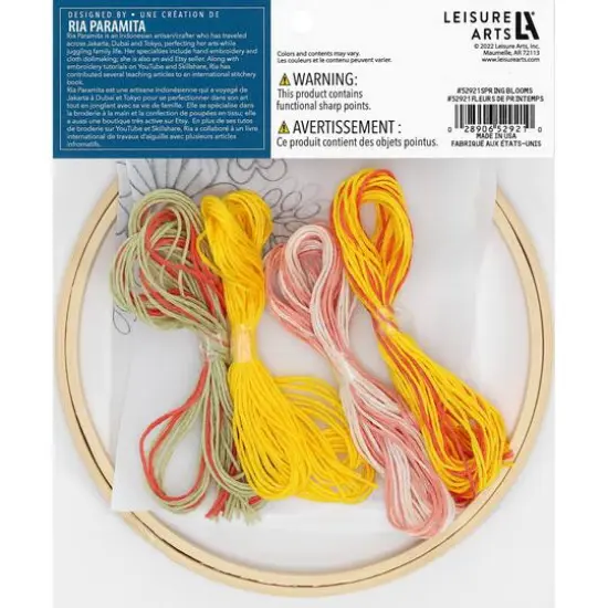 Leisure Arts&reg; Spring Blooms Embroidery Kit {3}