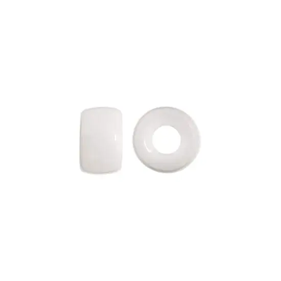John Bead 9mm Opaque Glass Pony Beads, 100ct. White {4}