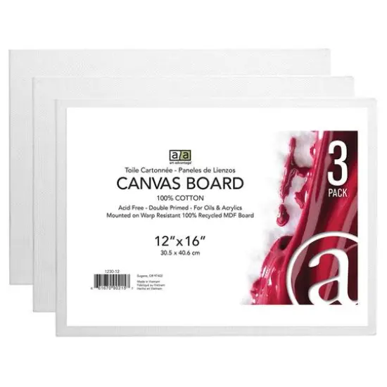 Art Advantage&reg; 3 Pack Canvas Board {1}