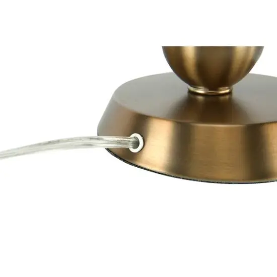 Hello Honey&reg; 33" Metal Table Lamp with Glass Middle Brushed Gold {4}