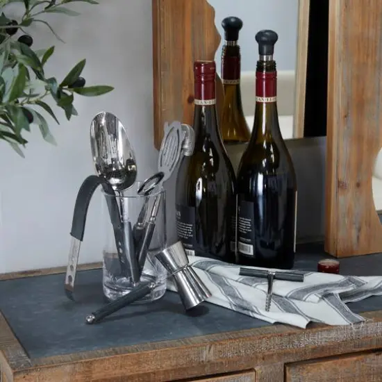 Modern Bar Tool Set Black {10}