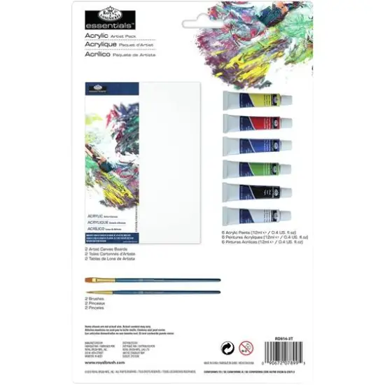 Royal & Langnickel&reg; Essentials&trade; 10 Piece Acrylic Paint Artist Pack {3}