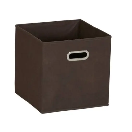 6 Pack Household Essentials 11" Fabric Storage Bins Brown {6}