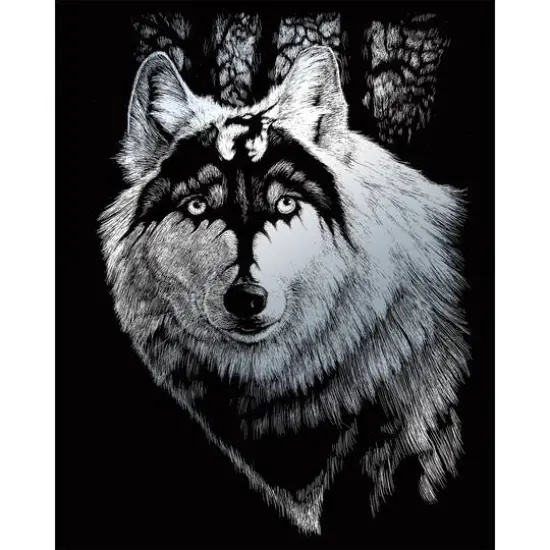 Royal & Langnickel&reg; Engraving Art&trade; Dragon Wolf Silver Foil Kit {3}