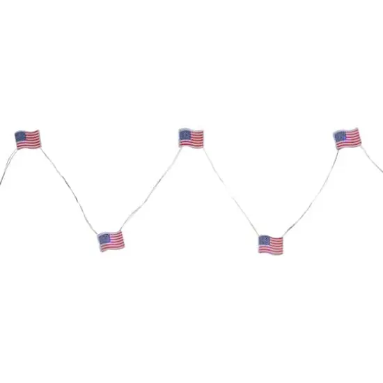 20ct. Patriotic Americana USA Flag LED Fairy Lights {1}