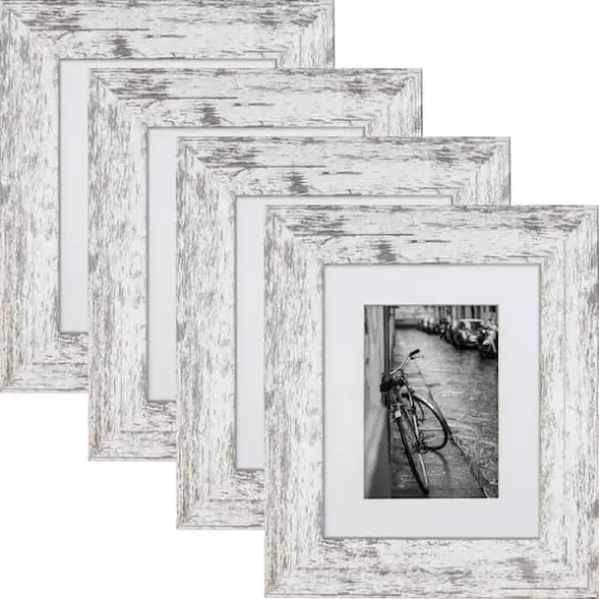 4 Pack American Barn Alabaster White Picture Frame with Mat by Craig Frames {7}