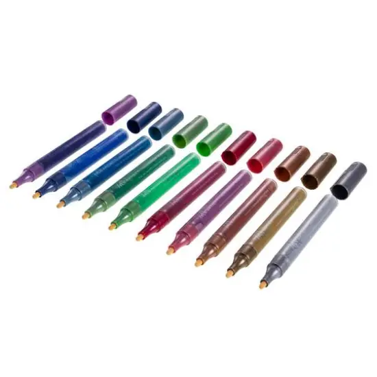 Hello, Artist!&trade; 10-Color Metallic Paint Markers Set {6}