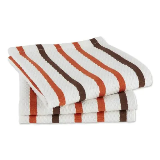 Spice Stripes Heavyweight Dishtowel And Dishcloth (Set of 6) {5}