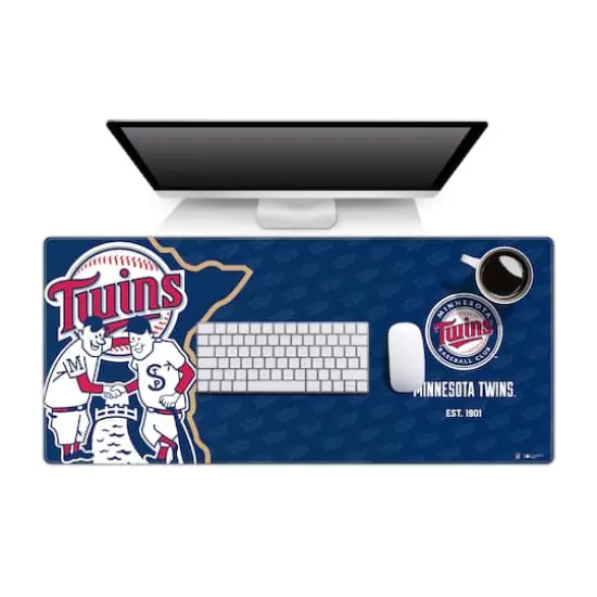 MLB Logo Series Desk Pad Minnesota Twins {1}