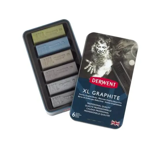 Derwent&reg; XL Graphite 6 Color Tin Set {1}