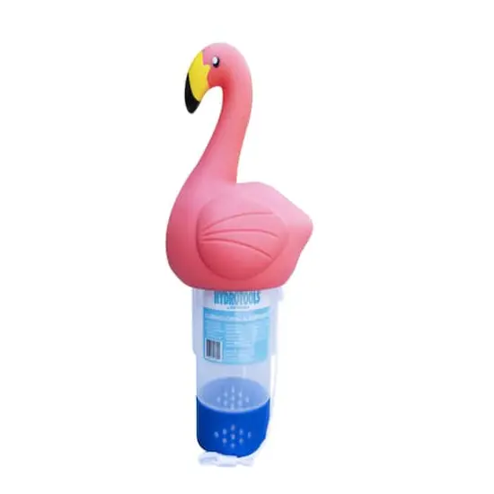 Swimline 12" Pink Flamingo Floating Pool Chlorine Dispenser {1}