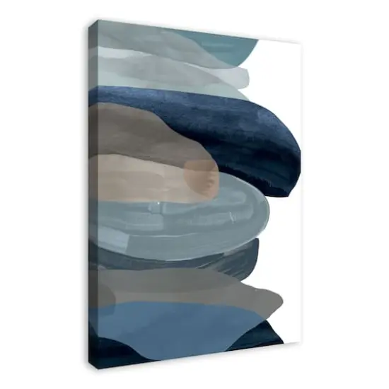 Watercolor Blues 24" x 36" Canvas Wall Art {3}