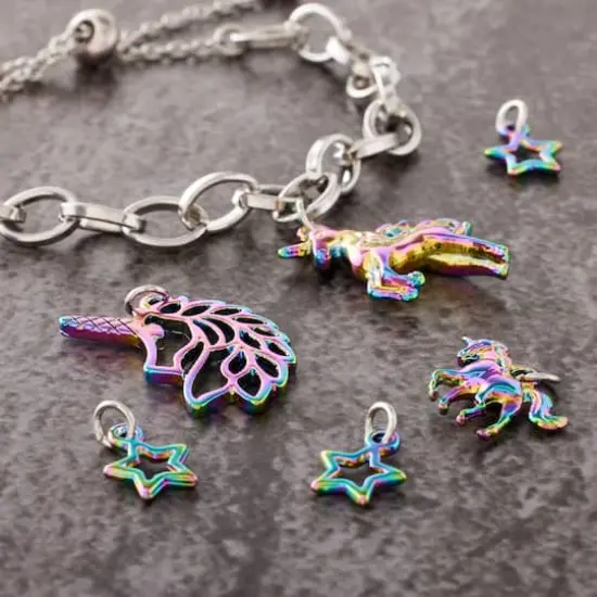Oil Slick Unicorn Charm Set by Bead Landing&trade; {3}