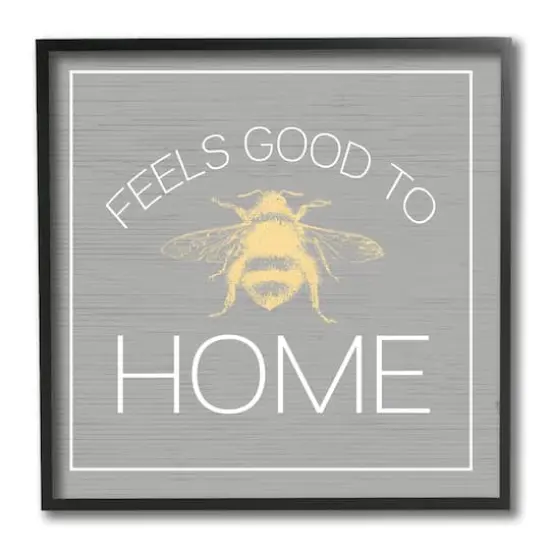 Stupell Industries Good To Bee Home Phrase Cute Insect Pun, 12" x 12" {1}